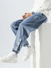 Elliot Barnes | Men's Denim Jogger Jeans – Elasticated Drawstring Waist