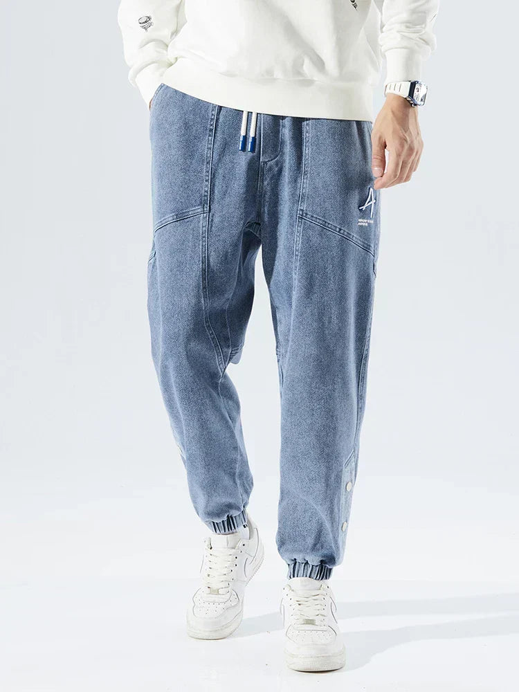 Elliot Barnes | Men's Denim Jogger Jeans – Elasticated Drawstring Waist
