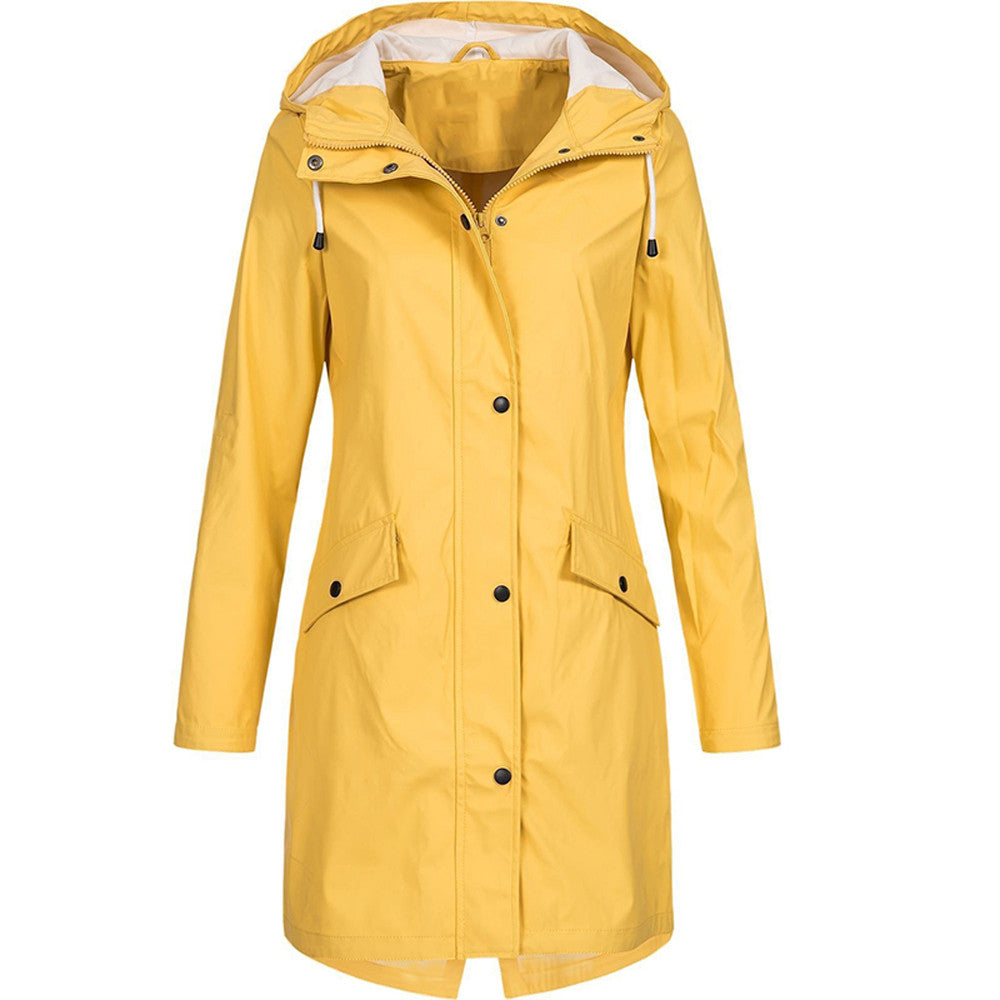Phoebe Cartwright | Longue veste de pluie imperméable à capuche