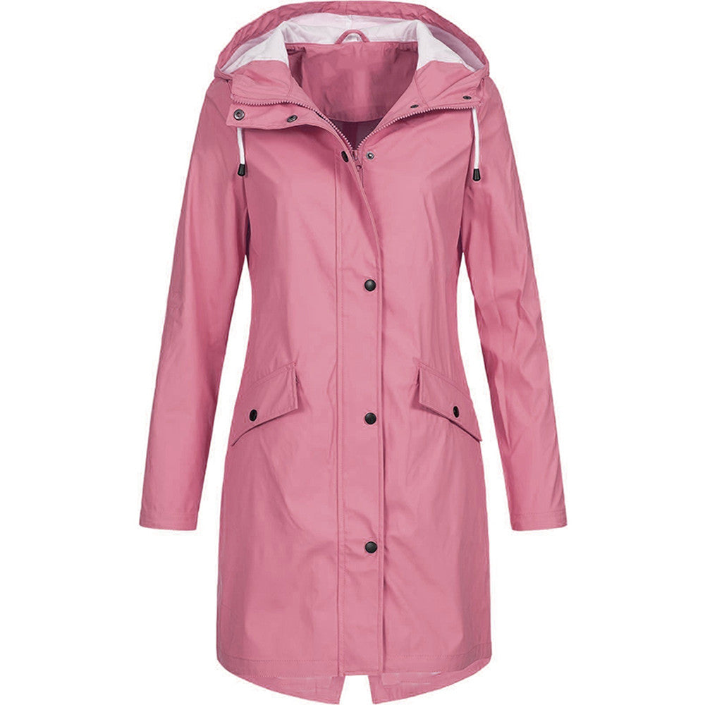Phoebe Cartwright | Longue veste de pluie imperméable à capuche