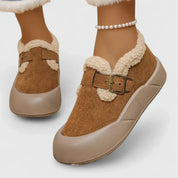Poppy Hartridge | Suede Ankle Boots With Faux Fur Lining