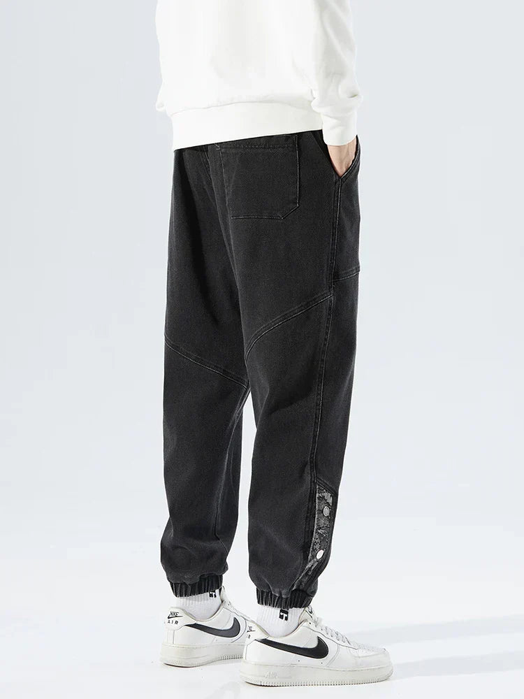 Elliot Barnes | Men's Denim Jogger Jeans – Elasticated Drawstring Waist