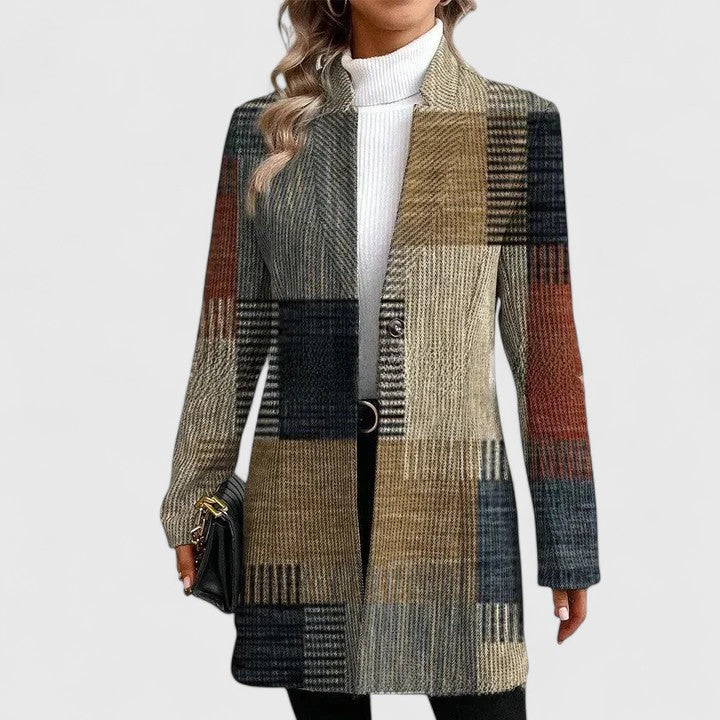 Marianne Whitlock | Blazer en tweed patchwork