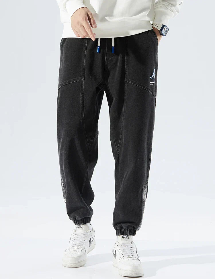 Elliot Barnes | Men's Denim Jogger Jeans – Elasticated Drawstring Waist