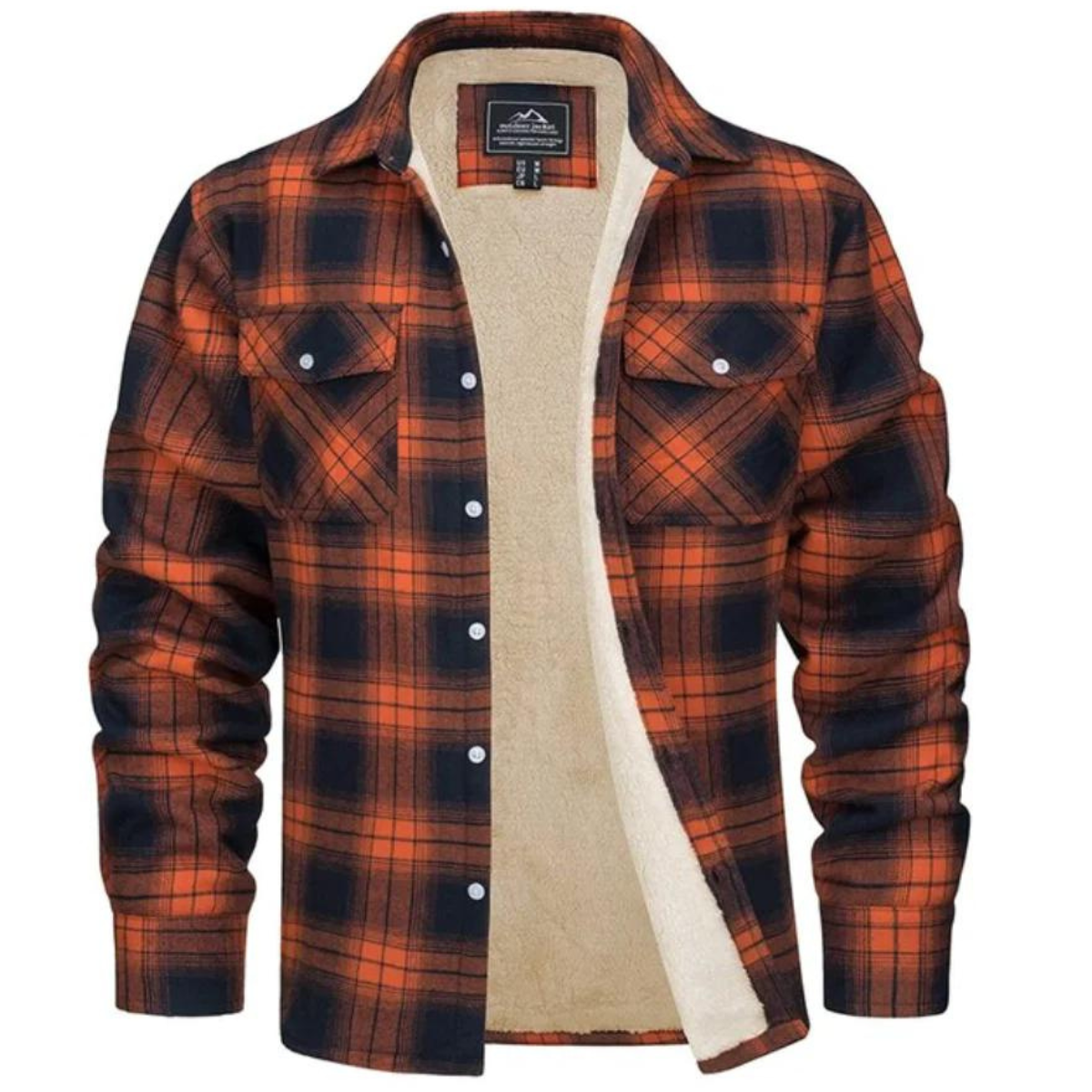 Sebastian Moreau | Plaid Sherpa Shirt Jacket with Rugged Warmth