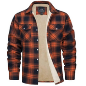Sebastian Moreau | Plaid Sherpa Shirt Jacket with Rugged Warmth