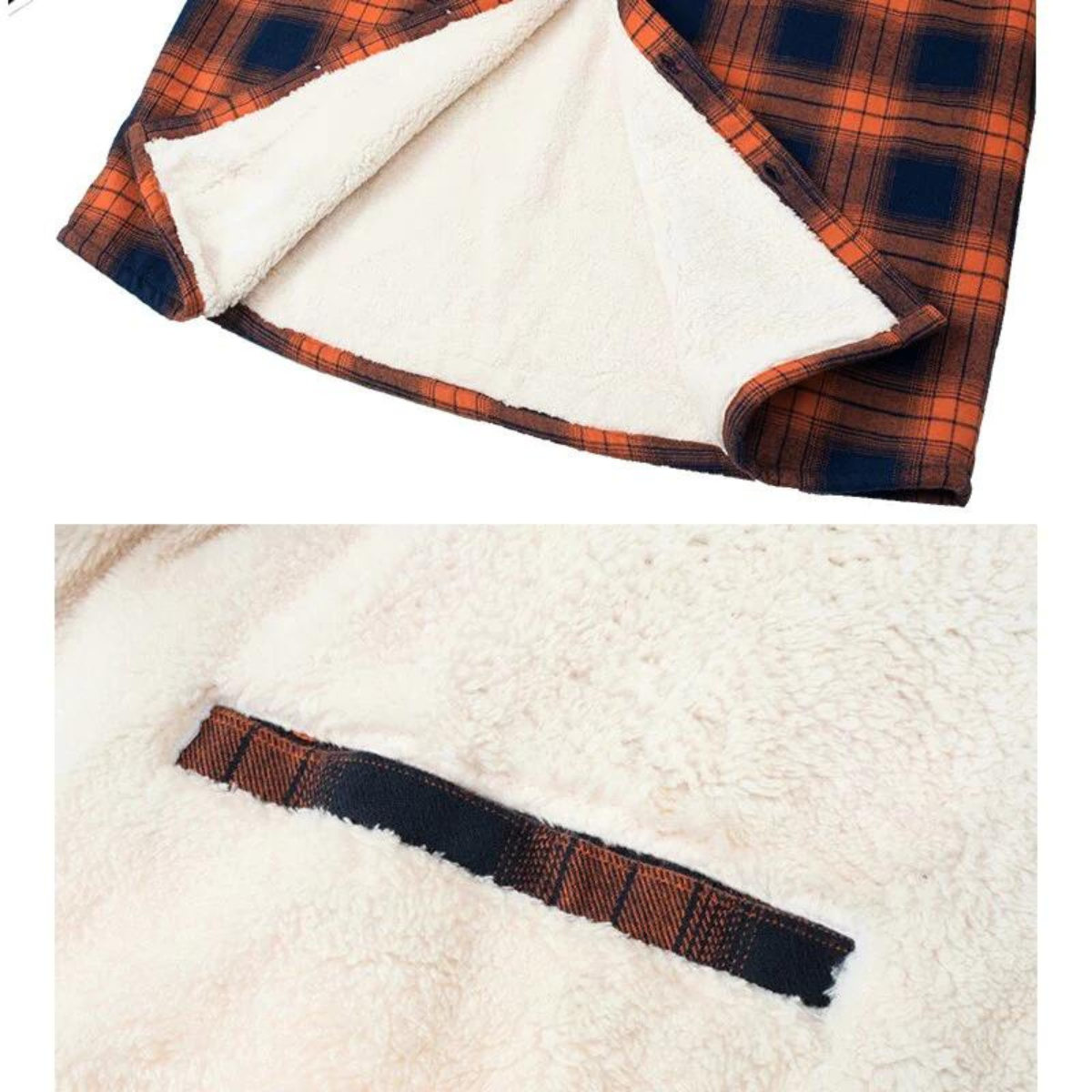 Sebastian Moreau | Plaid Sherpa Shirt Jacket with Rugged Warmth