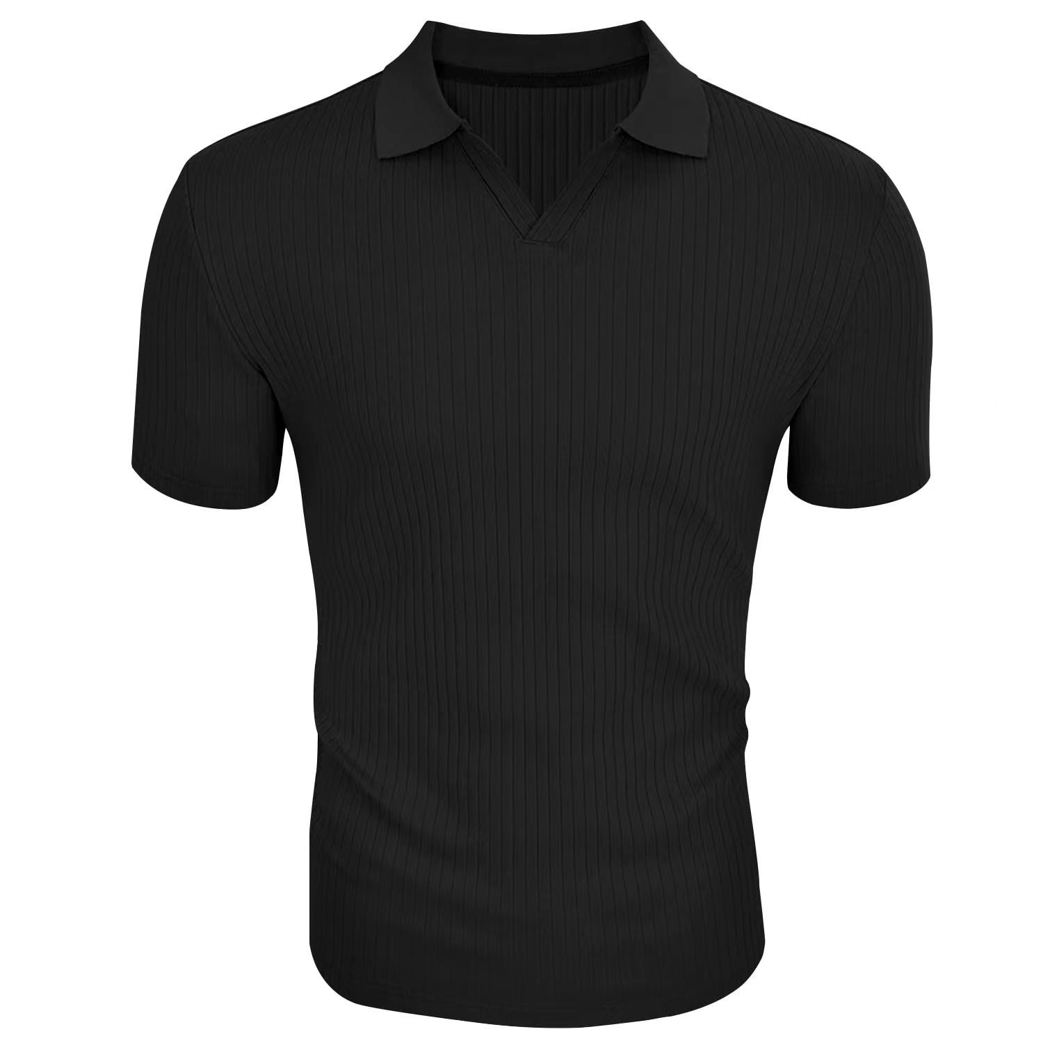 Sebastian Valeur | Ribbed Knit Polo Shirt For Men