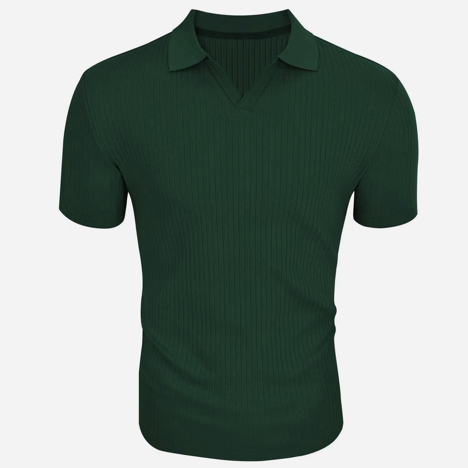 Sebastian Valeur | Ribbed Knit Polo Shirt For Men