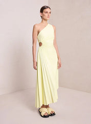 Seraphina | Pleated One-Shoulder Maxi Dress