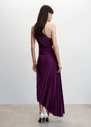 Seraphina | Pleated One-Shoulder Maxi Dress