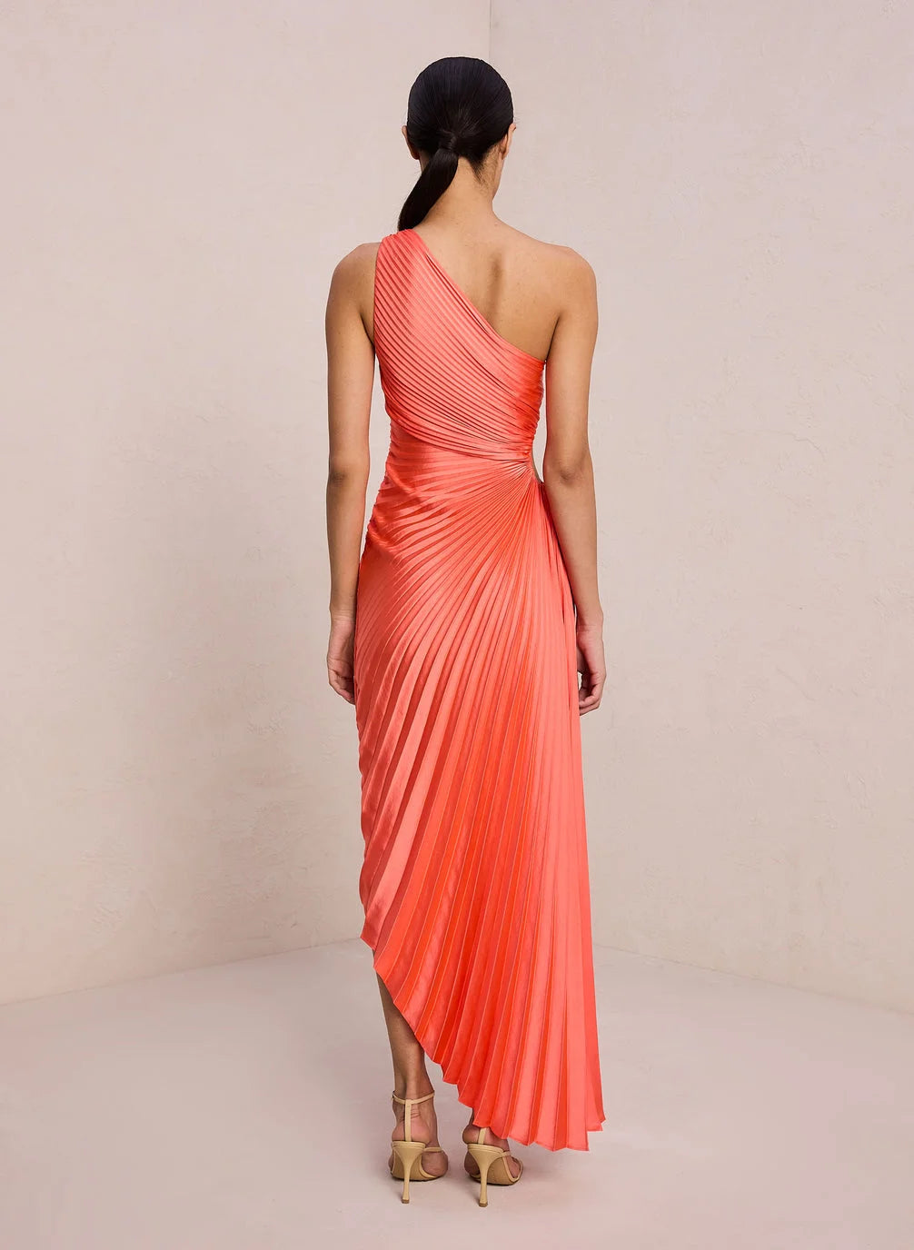 Seraphina | Pleated One-Shoulder Maxi Dress
