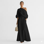 Seraphina Valeur | One Shoulder Wide Leg Jumpsuit For Women