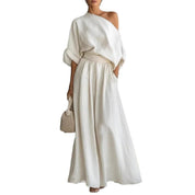 Seraphina Valeur | One Shoulder Wide Leg Jumpsuit For Women