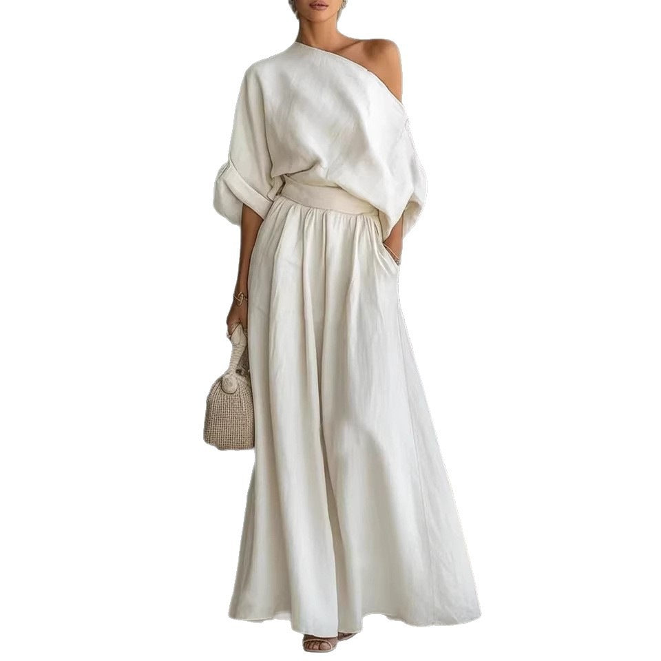 Seraphina Valeur | One Shoulder Wide Leg Jumpsuit For Women