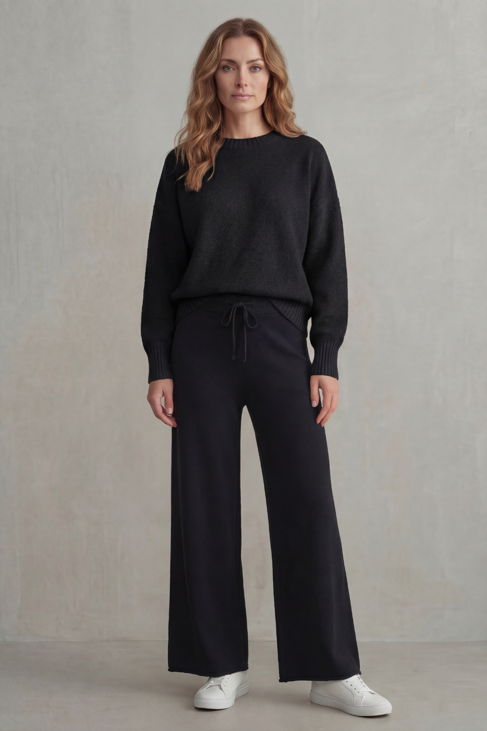 Lydia Pemberton | Textured Knit Loungewear Set – Blush Comfort
