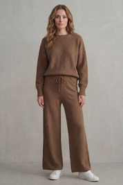 Lydia Pemberton | Textured Knit Loungewear Set – Blush Comfort