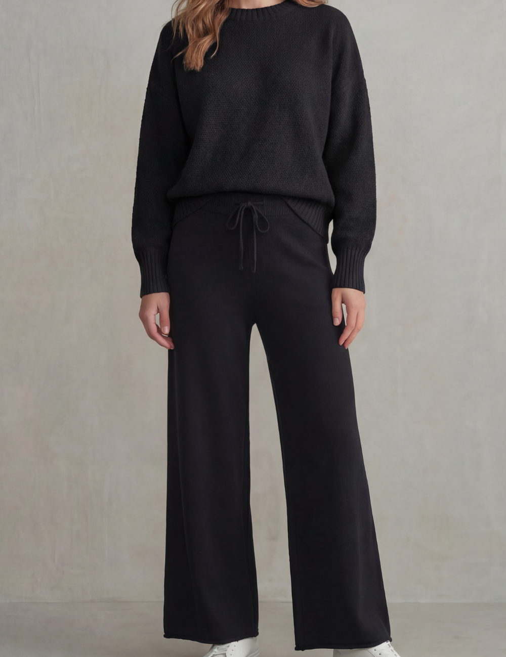 Lydia Pemberton | Textured Knit Loungewear Set – Blush Comfort