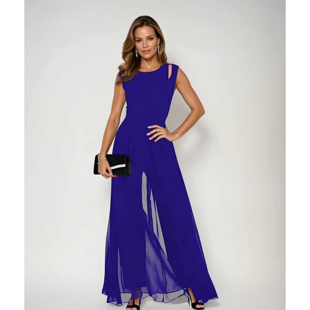 Sienna Fairchild | Chiffon Slit Maxi Prom Dress