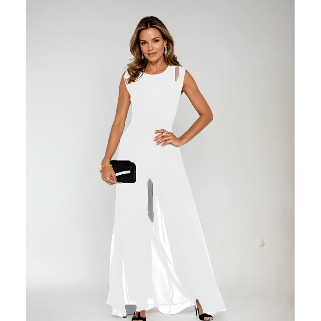 Sienna Fairchild | Chiffon Slit Maxi Prom Dress