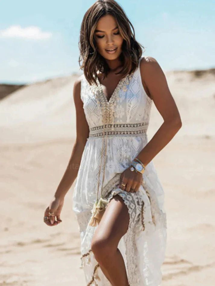 Sienna | Boho Lace Maxi Summer Dress