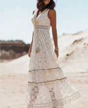 Sienna | Boho Lace Maxi Summer Dress