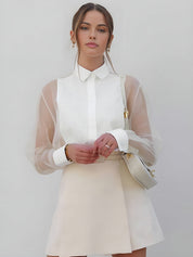 Sophia | White Elegant Blouse For Women