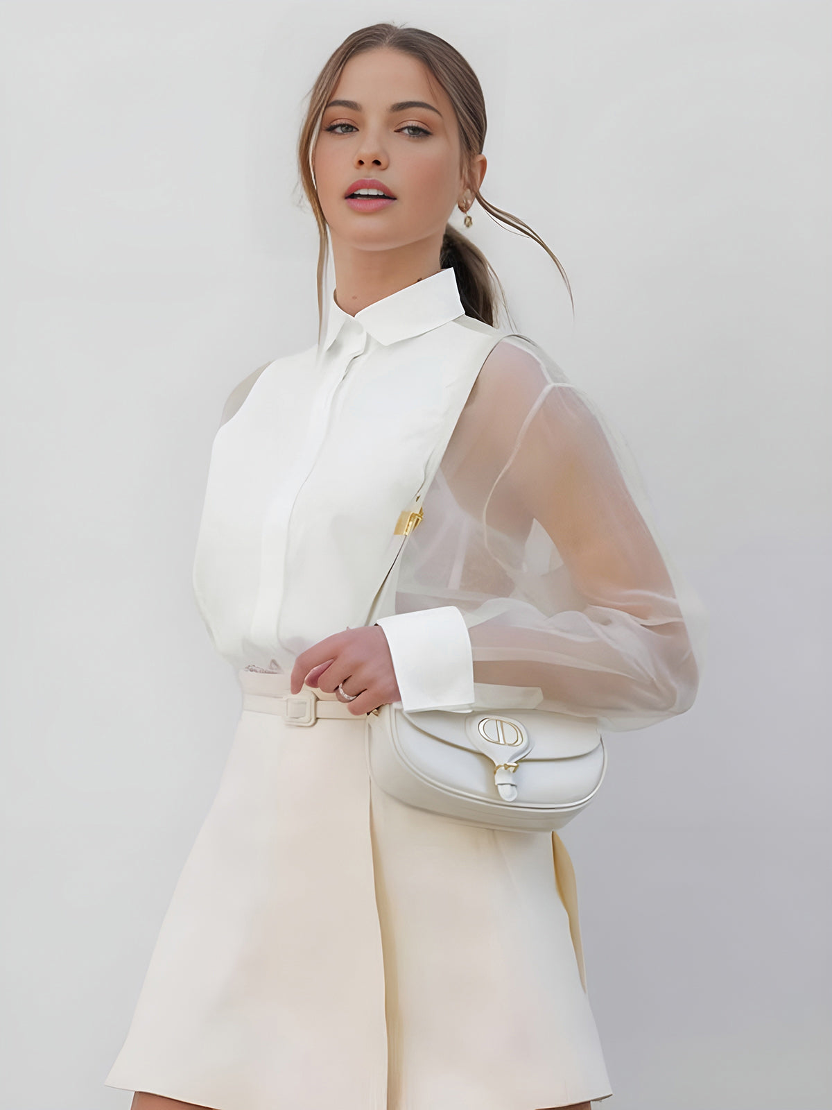Sophia | White Elegant Blouse For Women