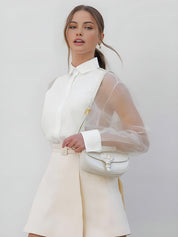 Sophia | White Elegant Blouse For Women