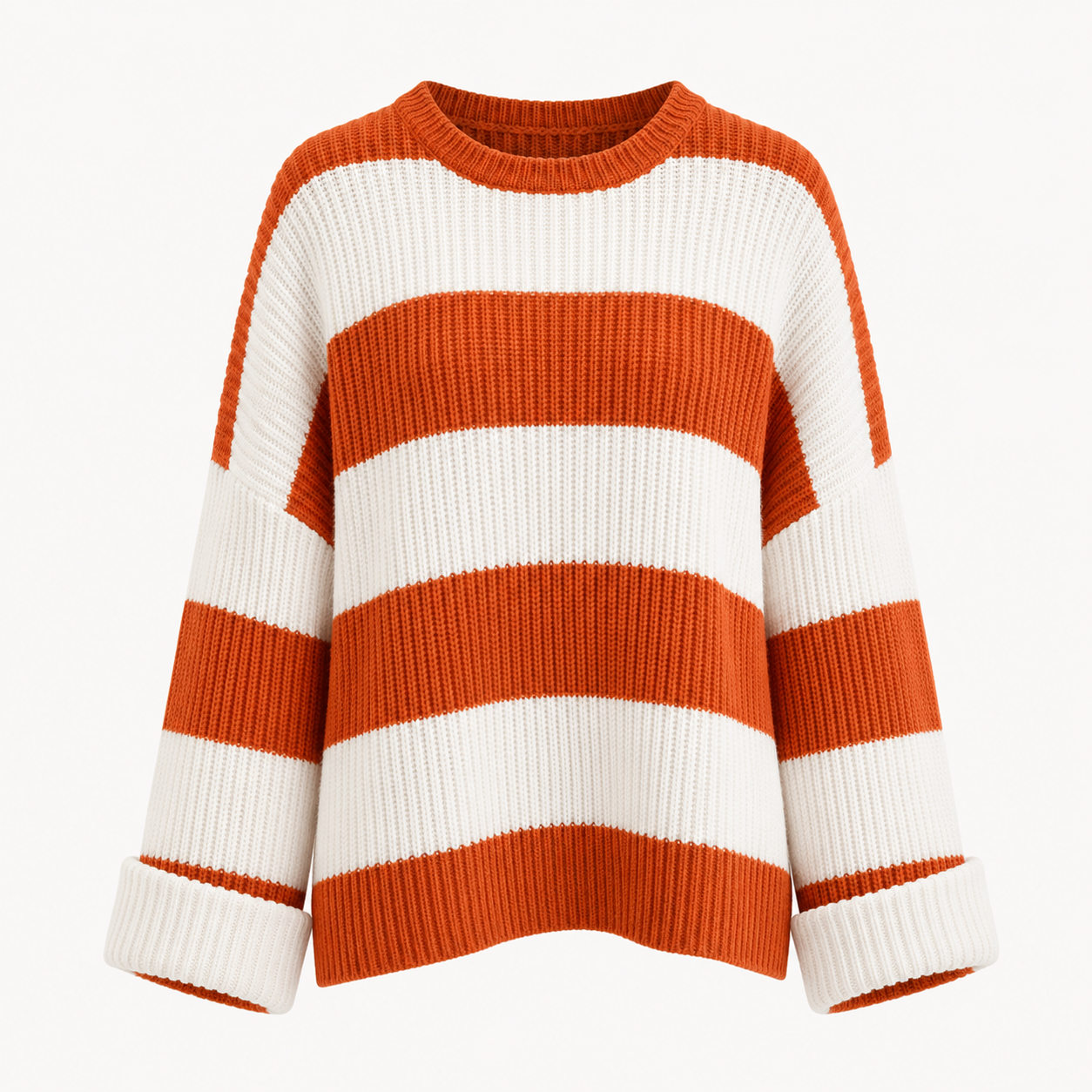Sophie Lewis | Striped Batwing Sleeve Knit Sweater