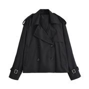 Sophie Delacroix | Modern Double-Breasted Trench Jacket For Women