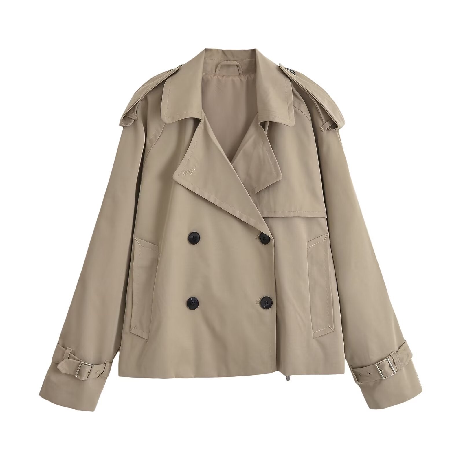 Sophie Delacroix | Modern Double-Breasted Trench Jacket For Women