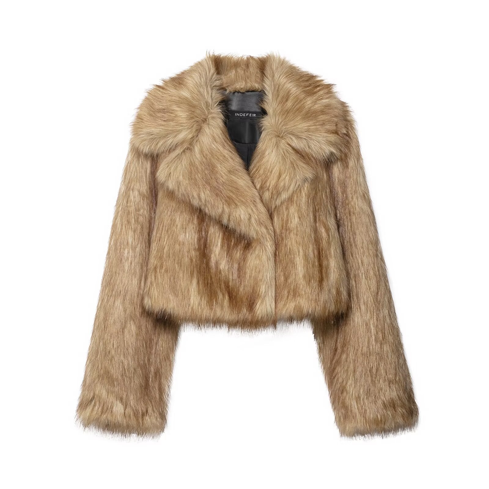 Sophie Mia | Luxe Cropped Faux Fur Jacket For Women