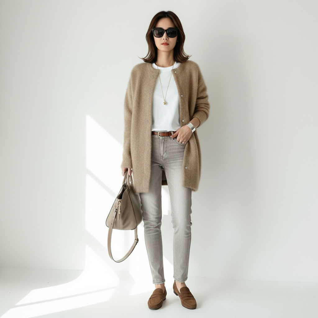 Sophie | Soft Knit Longline Cardigan For Women