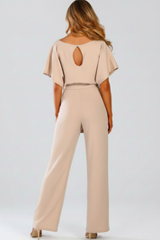 Sophia Griffiths | Elegant Wide Leg Jumpsuit with Waist Tie