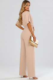 Sophia Griffiths | Elegant Wide Leg Jumpsuit with Waist Tie