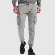 Archer Wilson | Men's Tactical Cargo Jogger Pants in Khaki