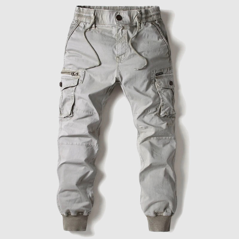 Archer Wilson | Men's Tactical Cargo Jogger Pants in Khaki