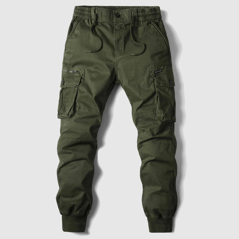 Archer Wilson | Men's Tactical Cargo Jogger Pants in Khaki