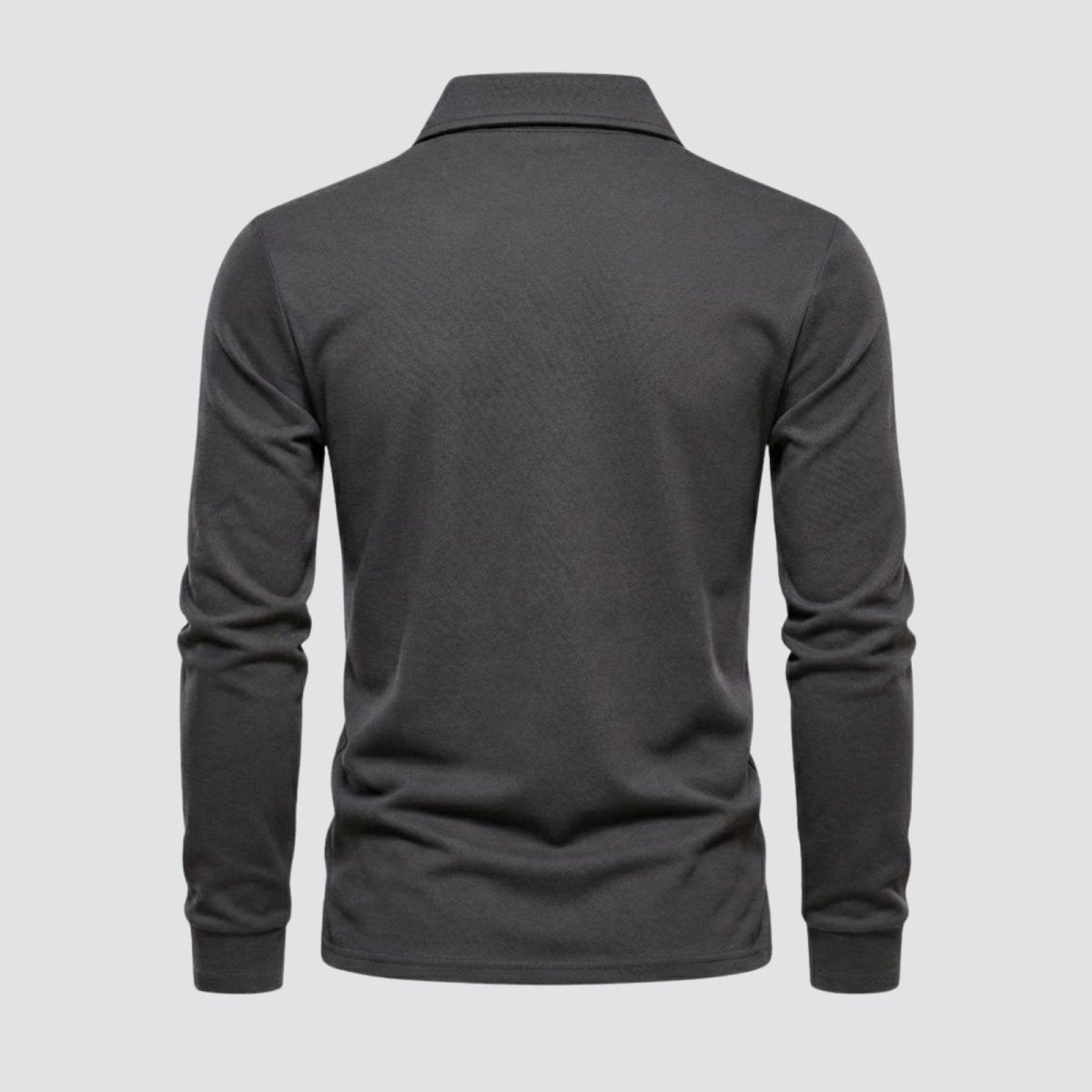 Theo Sinclair | Long Sleeve Polo Shirt For Men