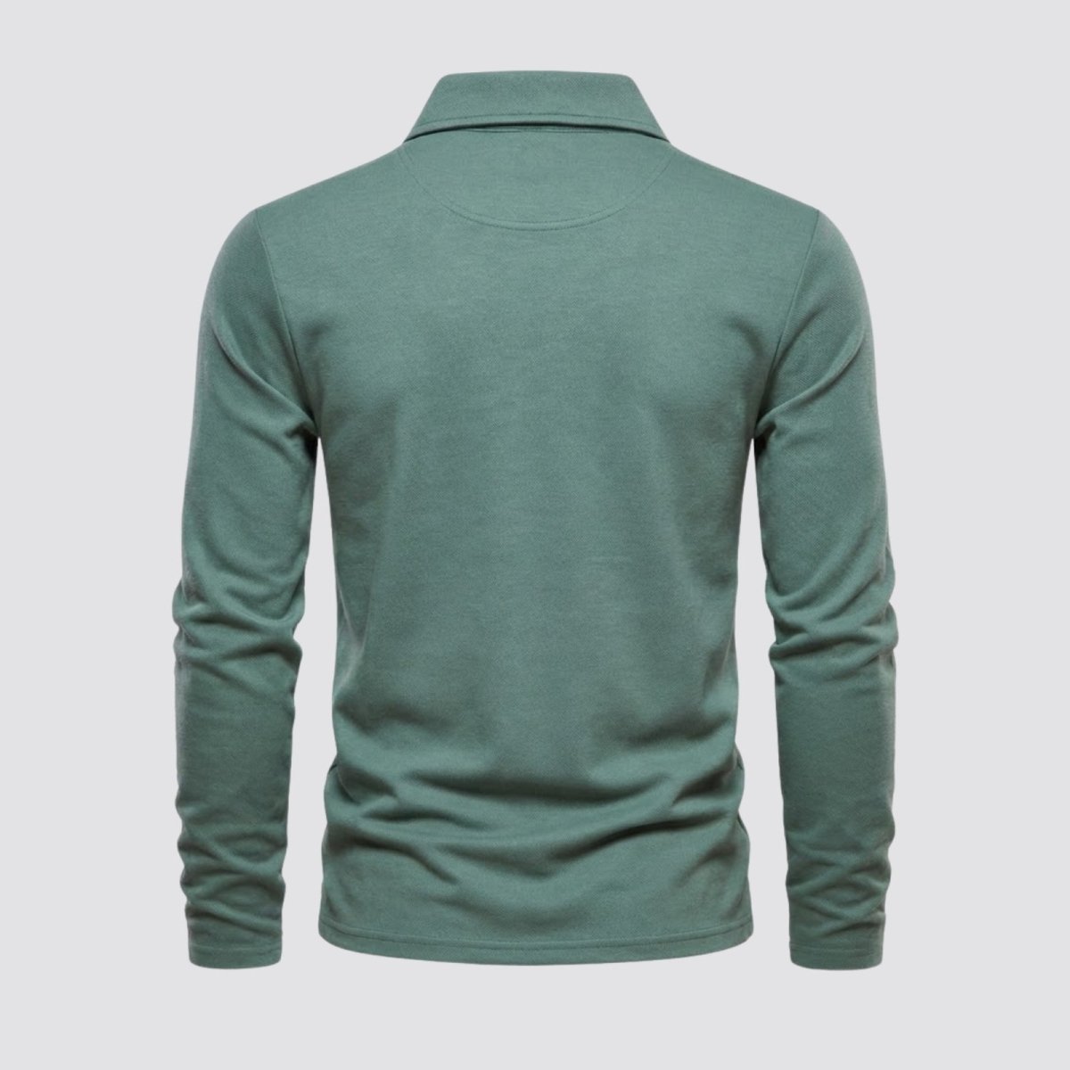Theo Sinclair | Long Sleeve Polo Shirt For Men