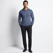 Theo Sinclair | Long Sleeve Polo Shirt For Men