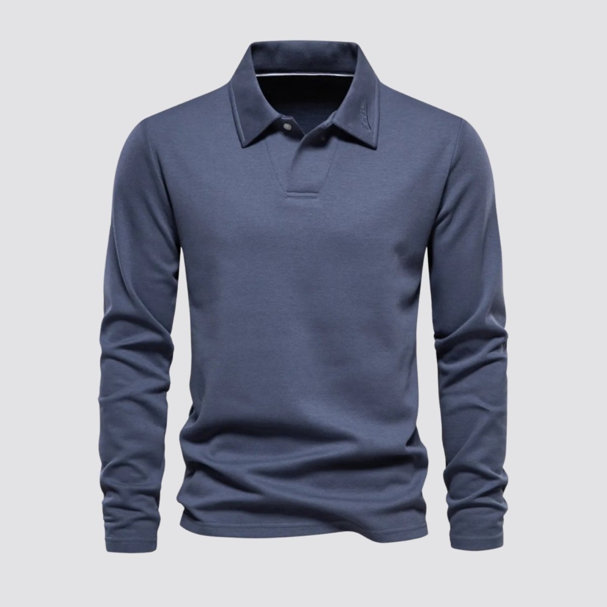 Theo Sinclair | Long Sleeve Polo Shirt For Men