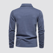 Theo Sinclair | Long Sleeve Polo Shirt For Men