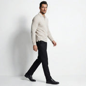 Theo Sinclair | Long Sleeve Polo Shirt For Men