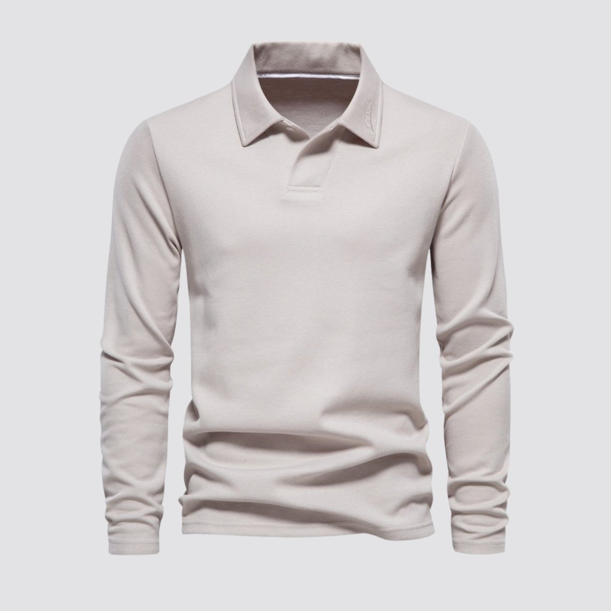 Theo Sinclair | Long Sleeve Polo Shirt For Men