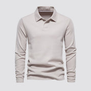 Theo Sinclair | Long Sleeve Polo Shirt For Men