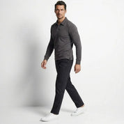 Theo Sinclair | Long Sleeve Polo Shirt For Men