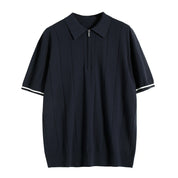 Theodore Whitmore | Knit Zip Polo Shirt For Men