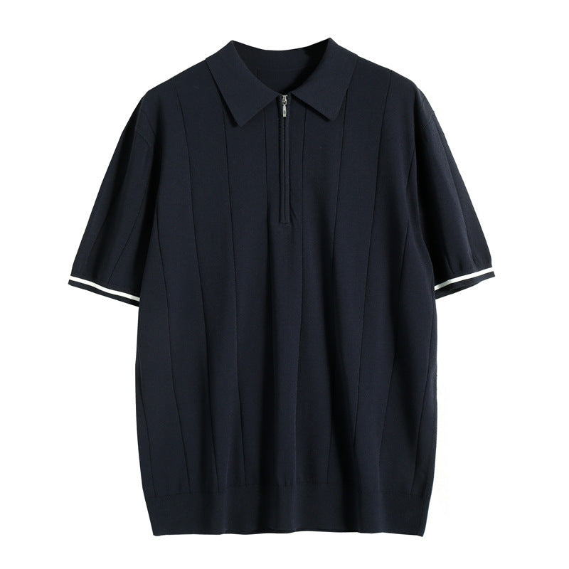 Theodore Whitmore | Knit Zip Polo Shirt For Men